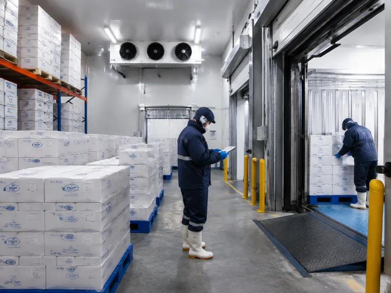 Frozen seafood cold storage facility